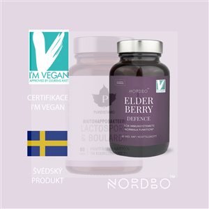 Elderberry Defence 60 kapslí (Extrakt z černého bezu + vit. C + zinek)