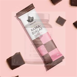 RAW Čokoláda 36g malina 70% kakaa (Vadelma)