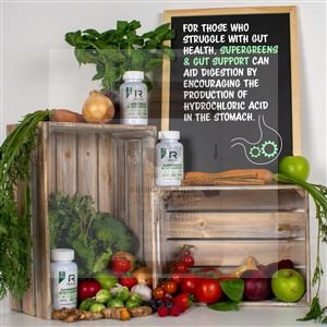Supergreens and Gut Support 90 kapslí