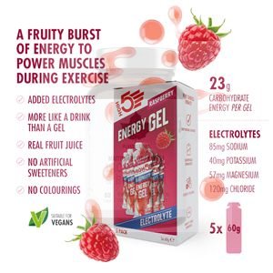 Electrolyte Energy Gel 60g malina - Varianta: tropical
