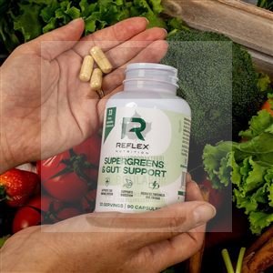Supergreens and Gut Support 90 kapslí