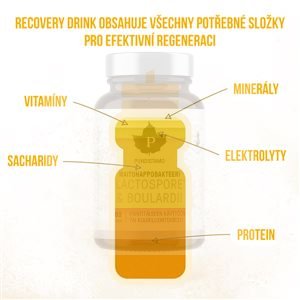 Recovery Drink 450g banán vanilka - Varianta: banán - vanilka