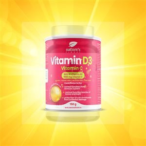 Vitamin D3 1000iu + Vitamin C 1000mg 150g