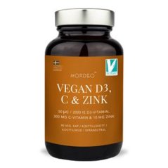 Vegan D3, C and Zinek 90 kapslí