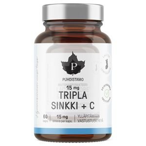 Triple Zinc 15mg + Vitamin C 60 kapslí